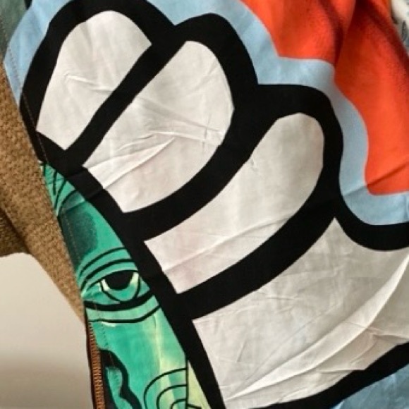 Colorful Abstract Kaftan Dress - Picture 3 of 4